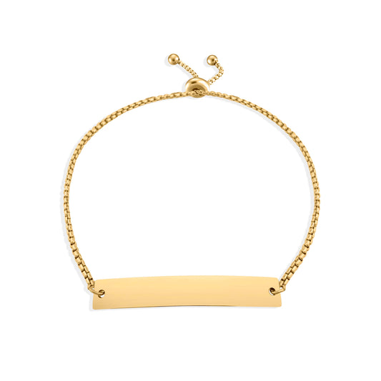Personalized Curved Bar Bracelet