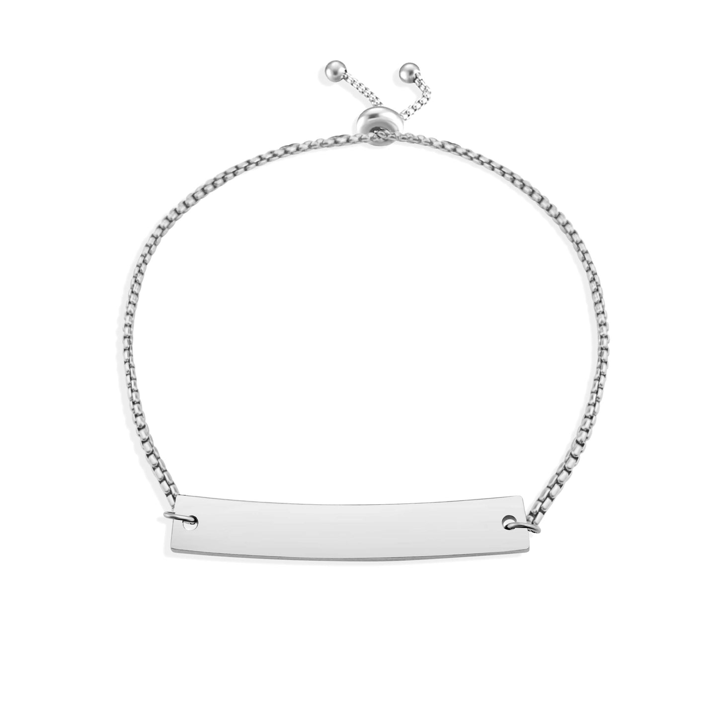 Personalized Curved Bar Bracelet