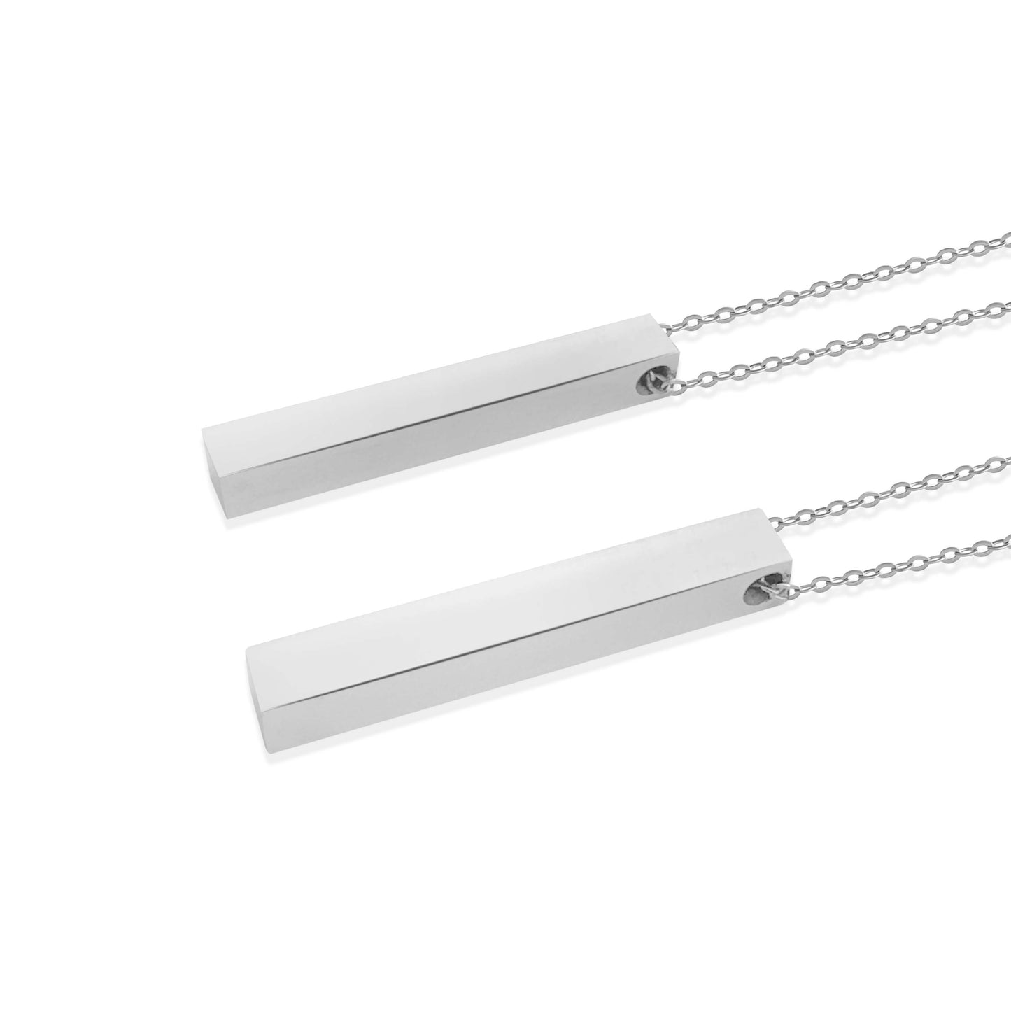 Personalized 3D Bar Necklace
