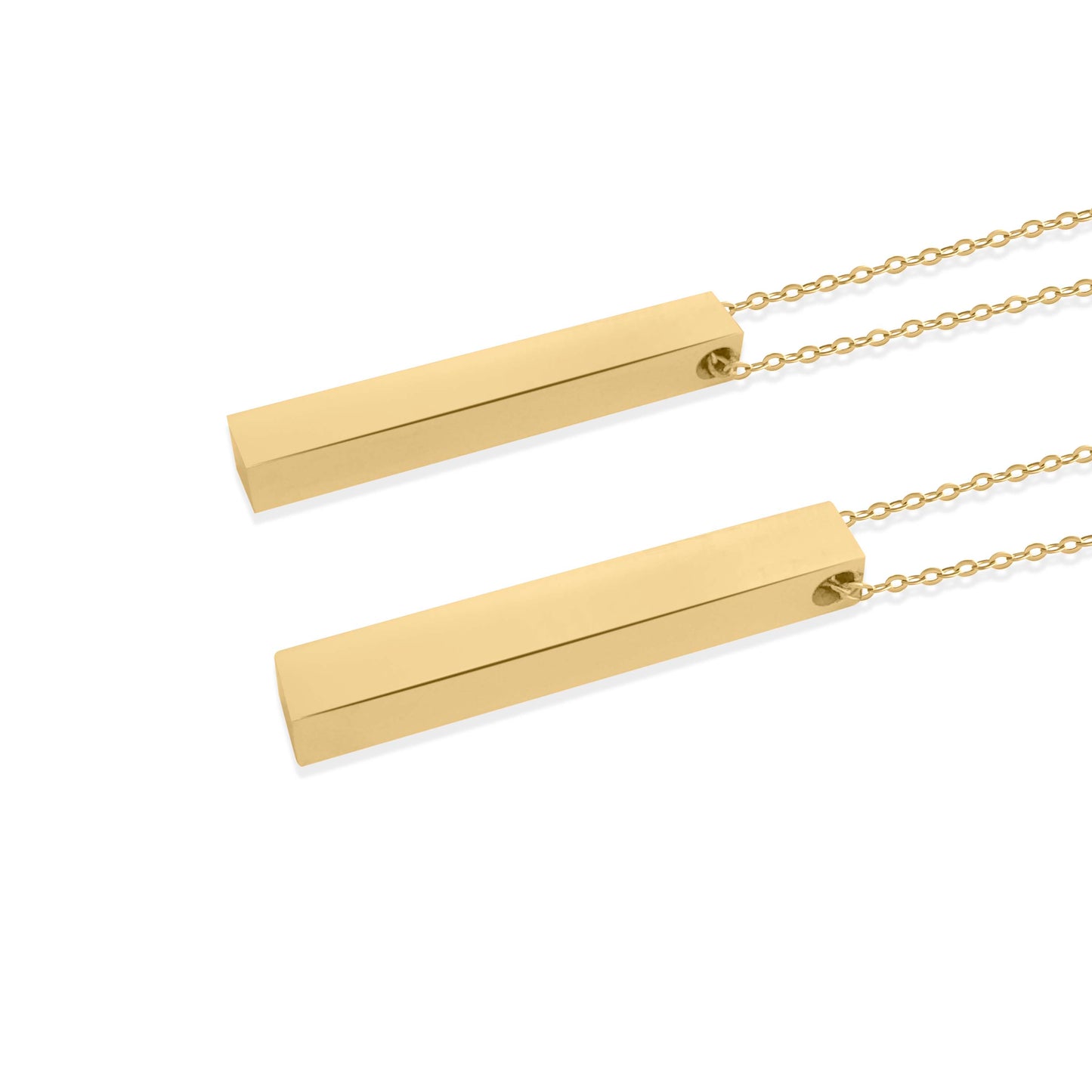 Personalized 3D Bar Necklace