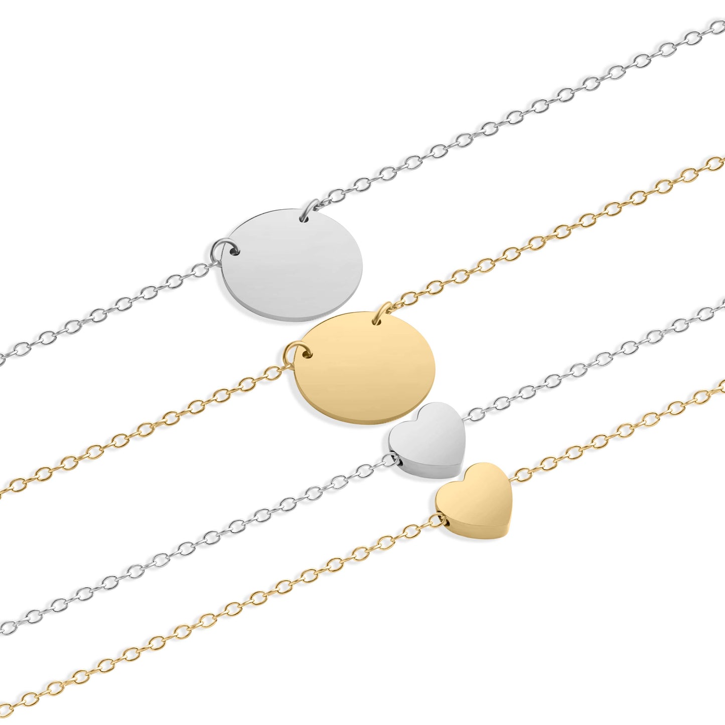 One Word Affirmation or Initials Personalized Necklace