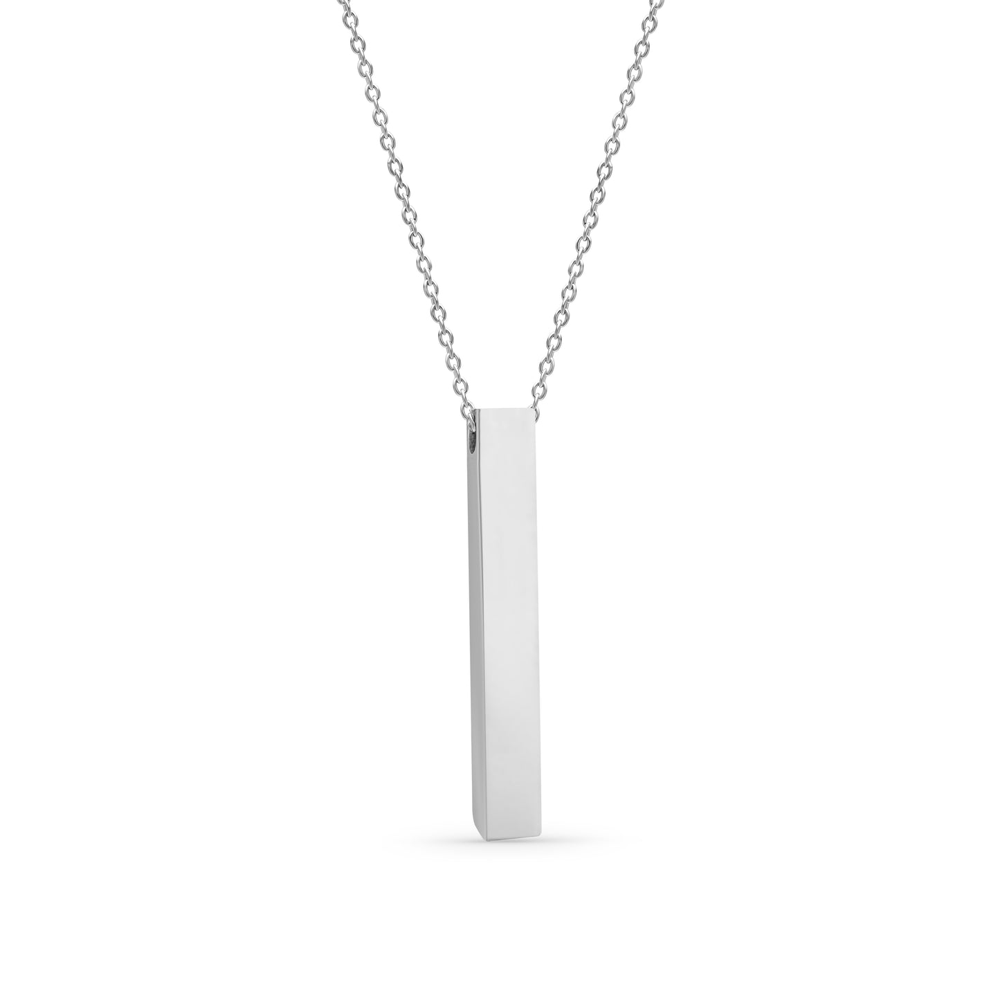 Personalized 3D Bar Necklace