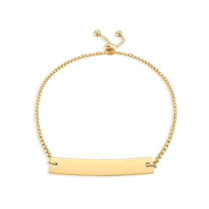 Personalized Curved Bar Bracelet