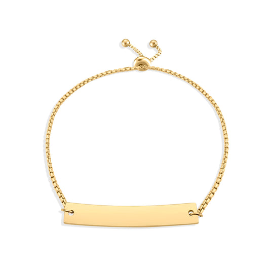 Personalized Curved Bar Bracelet