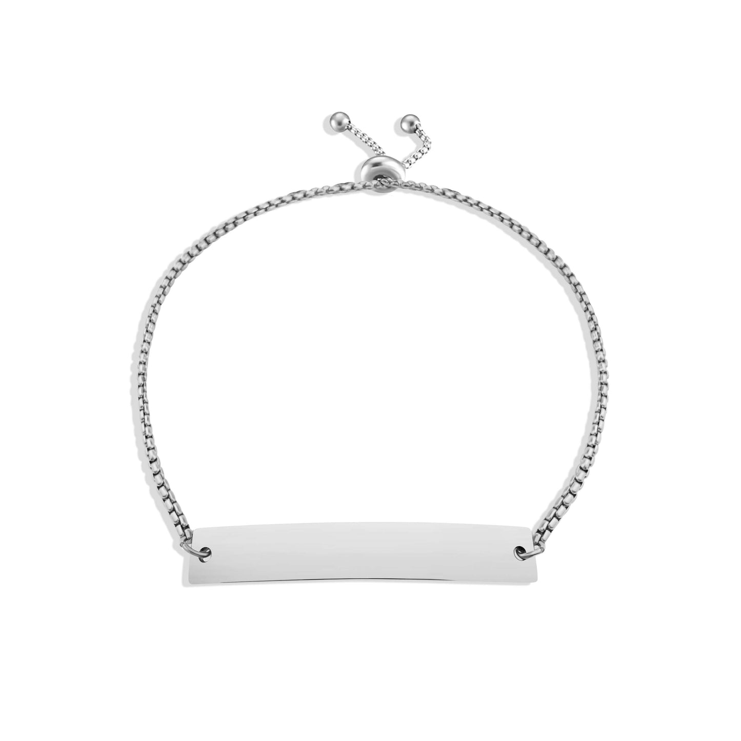 Personalized Curved Bar Bracelet