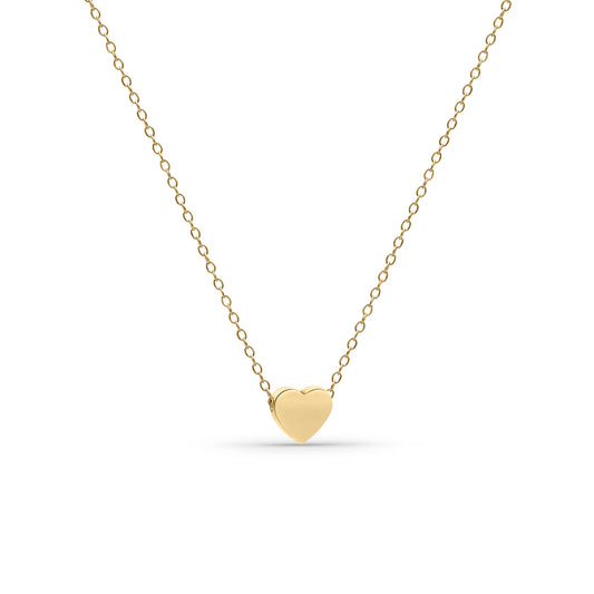 One Word Affirmation or Initials Heart Necklace