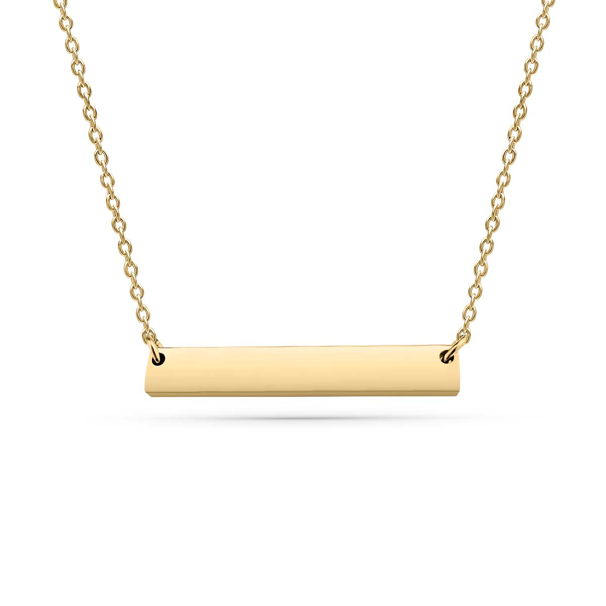 Personalized Flat Bar Necklace