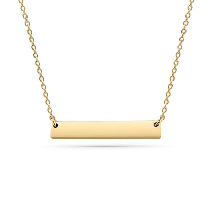 Personalized Flat Bar Necklace